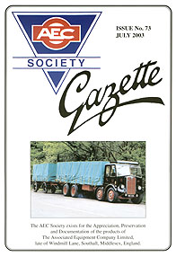 The AEC Society Gazette Issue No 73