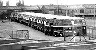 Unlicensed LCBS Routemasters stored at AEC Southall, 70kb