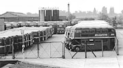 Unlicensed LCBS Routemasters, LT Swifts & new Titans stored at AEC Southall, 67kb